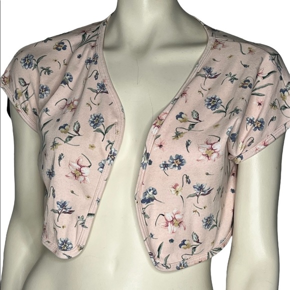 Floral Cropped Cardigan - Picture 1 of 2